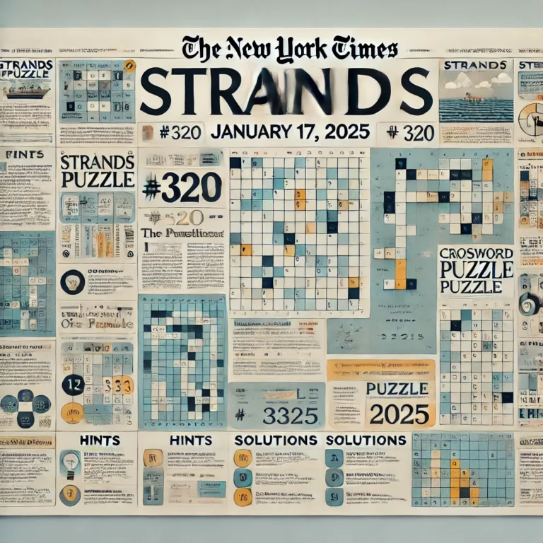 Today’s NYT Strands #320: January 17th, 2025